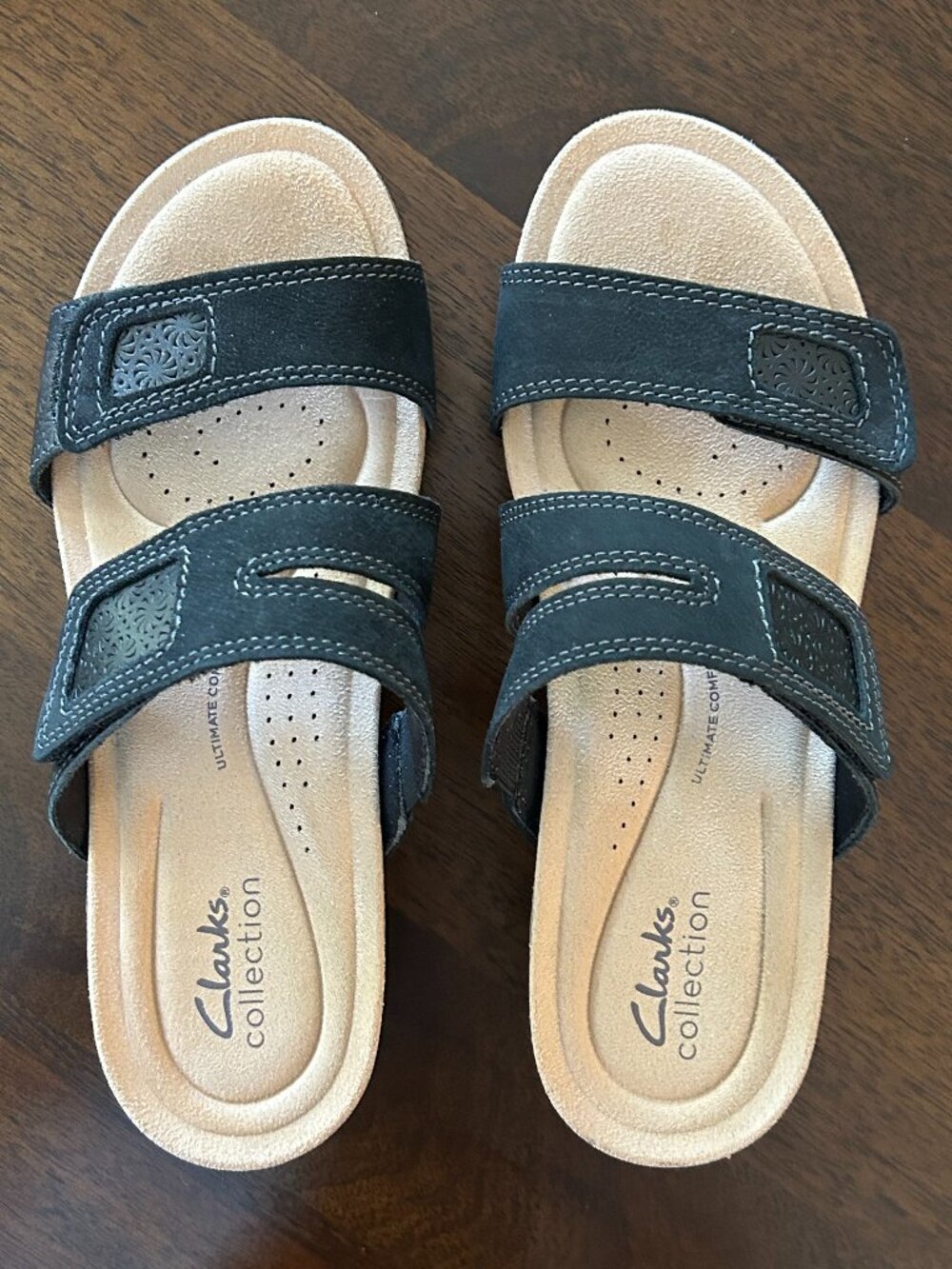 Clark's Calenne Maye Wedge Sandal Black